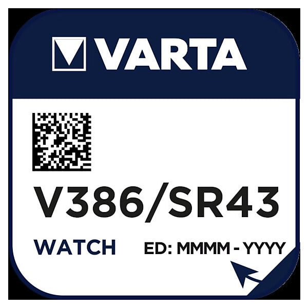VARTA Uhren-Batterie 1,55V/115mAh/Silber V 386 Stk.1